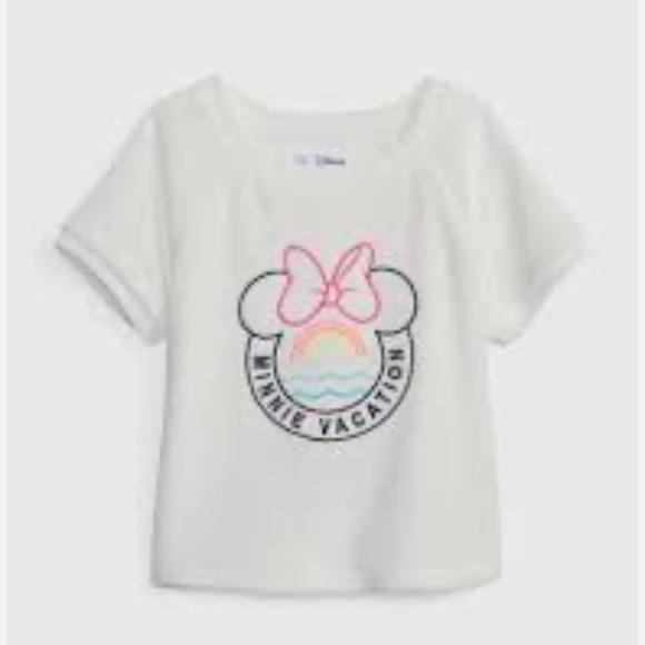 Disney x Gap Girls Minnie Mouse Vacation Terry Top Size 5 NWT - Picture 1 of 5